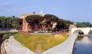 382-Roma - veduta Isola Tiberina